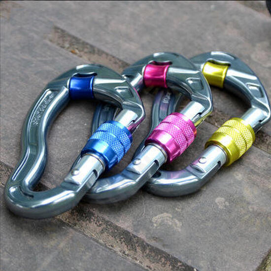 Rescue Rock Climbing Hook Security Buckle Antiskid Rope Pulley Climbing Main Lock Padlock