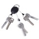 Outdoor EDC Metal Keychain Ring Multifunction Retractable Anti-Lost Key Ring Buckle Pull Clip