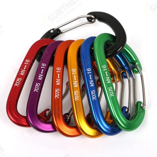 1 PC Safety Carabiner Rock Buckle Outdoor Camping Climbing Lock Security Swing Buckle