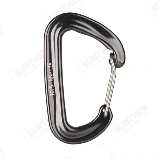 16KN Aluminum Carabiner Climbing Keychain Outdoor Snap Clip Lock Buckle