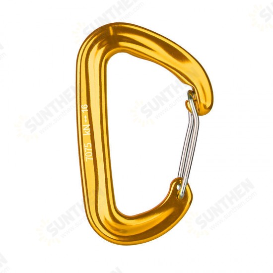 16KN Aluminum Carabiner Climbing Keychain Outdoor Snap Clip Lock Buckle