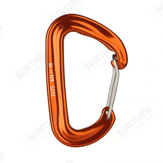 16KN Aluminum Carabiner Climbing Keychain Outdoor Snap Clip Lock Buckle