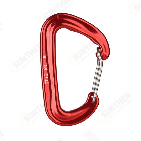 16KN Aluminum Carabiner Climbing Keychain Outdoor Snap Clip Lock Buckle