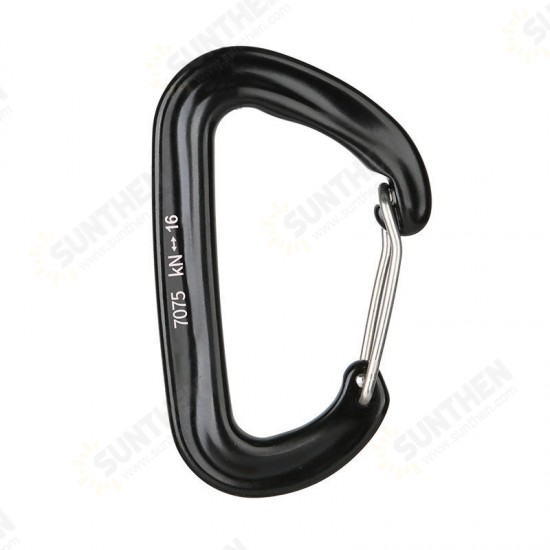 16KN Aluminum Carabiner Climbing Keychain Outdoor Snap Clip Lock Buckle