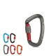 25KN Climbing Carabiner Safety Master Screw Lock D Shaped Buckle for Outdoor Hiking Adult/Teenager