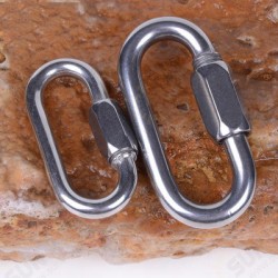 XD-8619 Solid Fine Steel Oval Lock Rock Climbing Carabiner Safety Bearing Clasp Main Lock