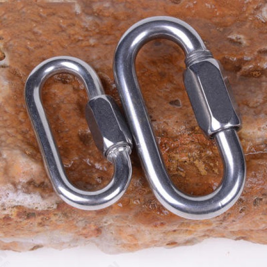 XD-8619 Solid Fine Steel Oval Lock Rock Climbing Carabiner Safety Bearing Clasp Main Lock