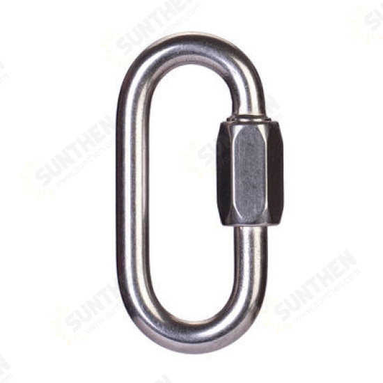 XD-8619 Solid Fine Steel Oval Lock Rock Climbing Carabiner Safety Bearing Clasp Main Lock