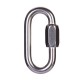 XD-8619 Solid Fine Steel Oval Lock Rock Climbing Carabiner Safety Bearing Clasp Main Lock