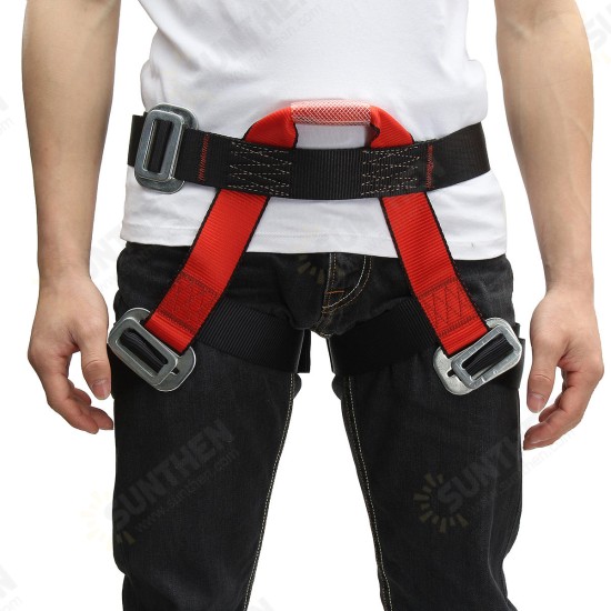 Outdoor Mountain Rock Climbing Rappelling Harness Bust Belt Rescue Safety Seat Sitting Strap