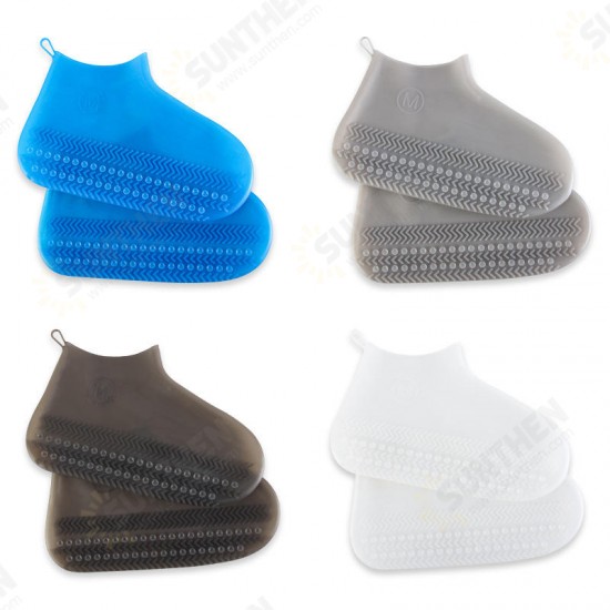 Silicone Shoe Covers Outdoor Waterproof Rainproof Dustproof Shoe Cover Skid Thickening Wear-resisting Adult Shoe Cover with Suction Cup