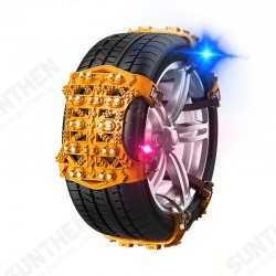 [Upgraded version]6 Pcs Thicker TPU Car Snow Chains Universal Car Tyre Safety Chains Anti Slip Snow Mud Ground Outdoor Climbing