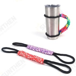 0OZ Adjustable Nylon Paracord Water Cup Tumbler Handle Bottle Ring Rope Survival Strap 0OZ Adjustable Nylon Paracord Water Cup Tumbler Handle Bottle Ring Rope Survival Strap