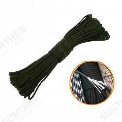 100FT/30M 550lb Paracord Parachute Lanyard 7 Strand Core Emergency Army Green Rope 100FT/30M 550lb Paracord Parachute Lanyard 7 Strand Core Emergency Army Green Rope