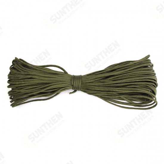 100FT/30M 550lb Paracord Parachute Lanyard 7 Strand Core Emergency Army Green Rope