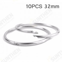 10PCS 32mm Diameter Outdoor EDC Key Ring Buckle Metal Round Chain Quick Release Clamp Ring 10PCS 32mm Diameter Outdoor EDC Key Ring Buckle Metal Round Chain Quick Release Clamp Ring