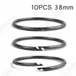 10PCS 38mm Diameter Outdoor EDC Key Ring Buckle Metal Round Chain Quick Release Clamp Ring 10PCS 38mm Diameter Outdoor EDC Key Ring Buckle Metal Round Chain Quick Release Clamp Ring
