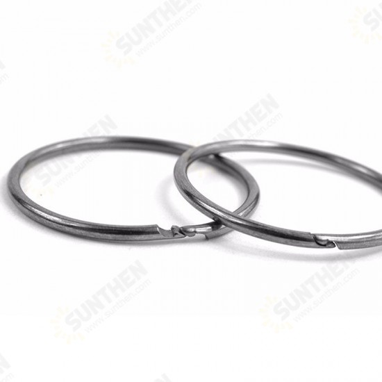 10PCS 38mm Diameter Outdoor EDC Key Ring Buckle Metal Round Chain Quick Release Clamp Ring