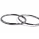 10PCS 38mm Diameter Outdoor EDC Key Ring Buckle Metal Round Chain Quick Release Clamp Ring