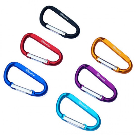 10Pcs Aluminum Buckles Outdoor Camping Multi-function Hooks Key Chain Carabiner Tools