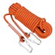 10mx10mm Double Buckle Rock Climbing Rope Outdoor Sports Hiking Climbing Downhill Safety Rope