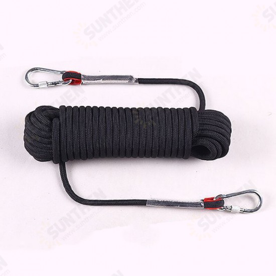 12mm 10M/20M Rock Climbing Rope Tree Wall Climbing Equipment Gear Outdoor Survival Fire Escape Rescue Safety Rope