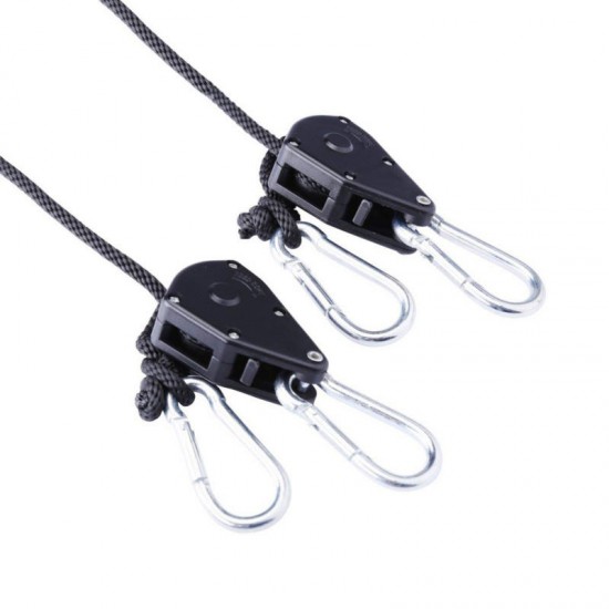 2 Pcs Pendant Hook Pulley Rope Climbing Pulley EDC Camping Portable Survival Tool