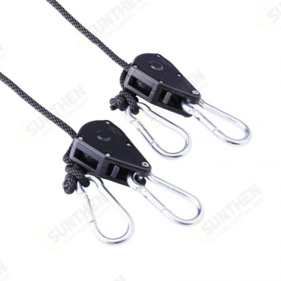 2 Pcs Pendant Hook Pulley Rope Climbing Pulley EDC Camping Portable Survival Tool