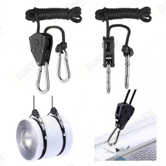 2 Pcs Pendant Hook Pulley Rope Climbing Pulley EDC Camping Portable Survival Tool