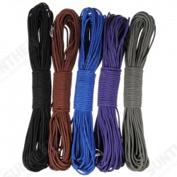 30.5M/100FT 550lb Nylon Paracord 7 Strand Core Parachute String Rope Camping Emergency Survival 30.5M/100FT 550lb Nylon Paracord 7 Strand Core Parachute String Rope Camping Emergency Survival