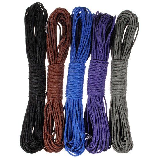 30.5M/100FT 550lb Nylon Paracord 7 Strand Core Parachute String Rope Camping Emergency Survival