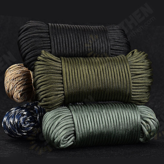 31M/Roll Multifunctional 10 Strand Cores Paracord Dia.4mm Outdoor Camping Hiking Climbing Survival Parachute Cord Lanyard Tent Rope Clothesline