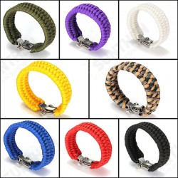 7 Strands ParaCord Bracelet String Cord Hand Ring With Quick Release Shackle Buckle For Survival