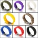 7 Strands ParaCord Bracelet String Cord Hand Ring With Quick Release Shackle Buckle For Survival