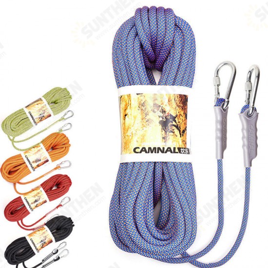 Nylon Climbing Rope 10m 10.5mm Diameter 16-32KN Downhill Rope Fire Rescue Parachute Rope