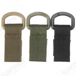 Military Tactical Carabiner Nylon Strap Buckle Hook Belt Hanging Keychain D-shaped Ring Molle System Military Tactical Carabiner Nylon Strap Buckle Hook Belt Hanging Keychain D-shaped Ring Molle System