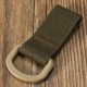 Military Tactical Carabiner Nylon Strap Buckle Hook Belt Hanging Keychain D-shaped Ring Molle System