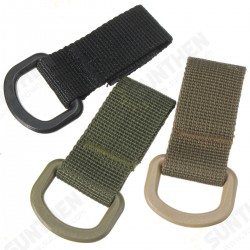 Military Tactical Carabiner Nylon Strap Buckle Hook Belt Hanging Keychain D-shaped Ring Molle System Military Tactical Carabiner Nylon Strap Buckle Hook Belt Hanging Keychain D-shaped Ring Molle System