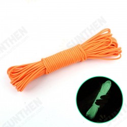 Nylon 20M Fluorescent Climbing Camping Tent Rope 9 Strands Luminous High-strength Paracord Nylon 20M Fluorescent Climbing Camping Tent Rope 9 Strands Luminous High-strength Paracord