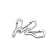EDC Buckle Carabiner D-shaped Quick Release Hook Clip Key Chain Camping Hiking
