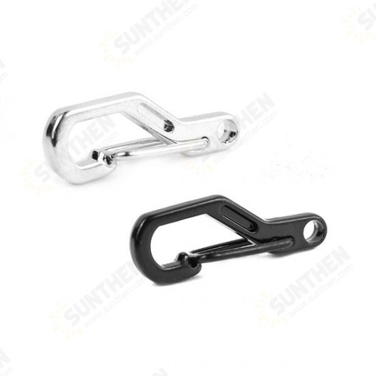 EDC Buckle Carabiner D-shaped Quick Release Hook Clip Key Chain Camping Hiking