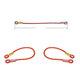 Outdoor Camping Hiking Safety Rope Rock Climbing Rope Sling Loop Rope Life Rope-Orange 60/100/120/150/200cm