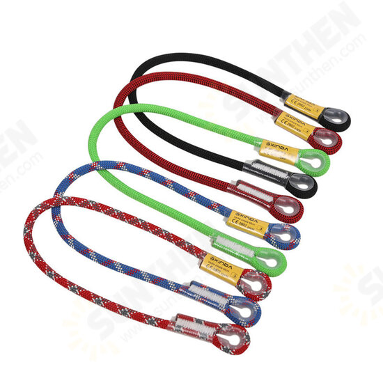 Outdoor Camping Hiking Safety Rope Rock Climbing Rope Sling Loop Rope Life Rope-Orange 60/100/120/150/200cm