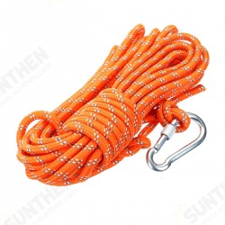 Outdoor Climbing Rope 8MM Diameter, 10M(32ft) Escape Rope With Hook Fire Rescue Parachute Rope Climbing Equipment Outdoor Climbing Rope 8MM Diameter, 10M(32ft) Escape Rope With Hook Fire Rescue Parachute Rope Climbing Equipment