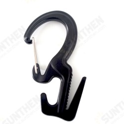 Outdoor Hiking Climbing Durable 9-Shaped 25KG Bearing Carabiner with 2M Rope-Black/Red/Gold Outdoor Hiking Climbing Durable 9-Shaped 25KG Bearing Carabiner with 2M Rope-Black/Red/Gold