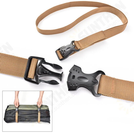 Outdoor Luggage Binding With Double Insurance Buckle Type Suitcase Packing Safety Belt Cargo Bundling Fixed Binding Rope