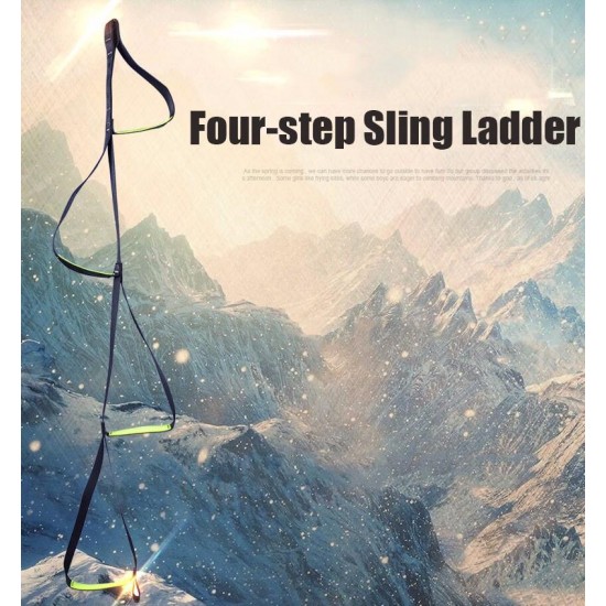 9315 Outdoor Rock Climbing Four-step Etrier Rise Rope Ladders Ascending Sling Accessory