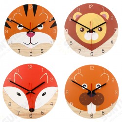 28cm Animal Mute Round Wall Clock Modern Home Living Room Kitchen Watch Decor 28cm Animal Mute Round Wall Clock Modern Home Living Room Kitchen Watch Decor