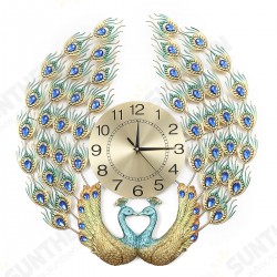 3D Crystal Luxury Peacock Clock Creative Modern Art Decorative Clock Mute Wall Quartz Clock 3D Crystal Luxury Peacock Clock Creative Modern Art Decorative Clock Mute Wall Quartz Clock