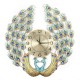 3D Crystal Luxury Peacock Clock Creative Modern Art Decorative Clock Mute Wall Quartz Clock